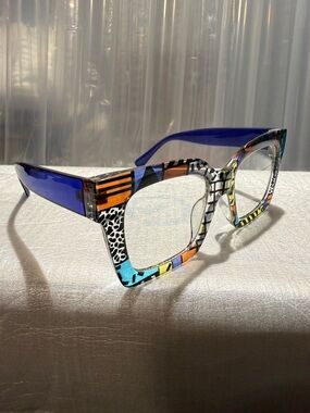 New-Classic Bohemian Large-Frame Square Fashion Non-Prescription Glasses-Unisex